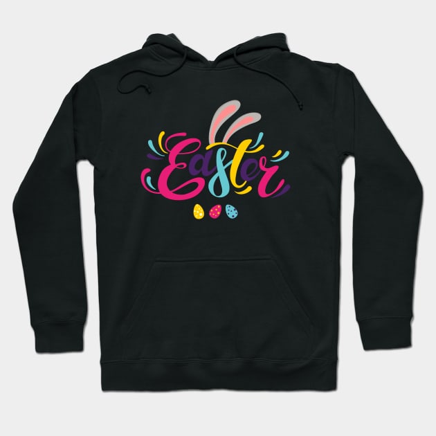 Happy Easter colorful logo Hoodie by Marysha_art